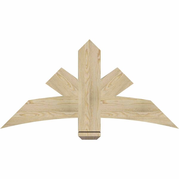 Ekena Millwork Alberta Rough Sawn Timber Gable Bracket, Douglas Fir, 48"W x 24"H x 4"D x 6"F, 12/12 Pitch GBW048X24X0406ALB00RDF - main